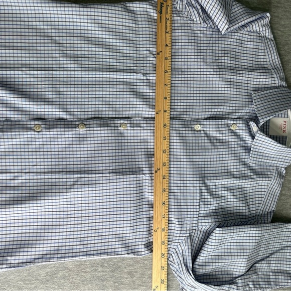 Thomas Pink men’s Blue Dress Shirt Classic Gingham size 15,5 # 120 - Picture 7 of 7